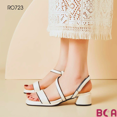 [CÔNG SỞ]  Giày Sandal Công Sở Nữ Hở Mũi Cao 5p RO723 ROSATA tại BCASHOP Thiết Kế Quai Sau Chéo Độc Đáo