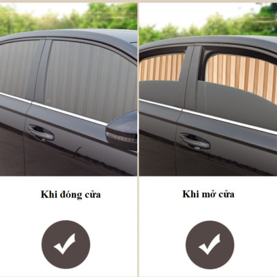  BỘ 4 RÈM VẢI CHE NẮNG CÁNH CỬA THÔNG MINH TRÊN XE HƠI TẶNG KÈM THẺ ĐỖ XE