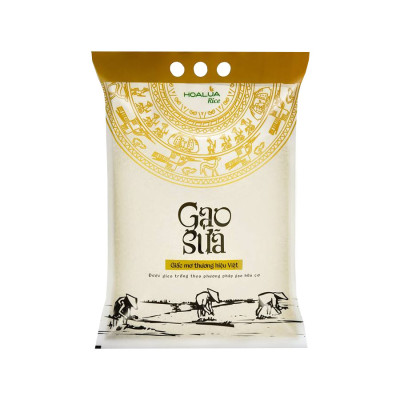 Gạo Sữa Thượng Hạng - Túi 5kg - Dẻo vừa, mềm cơm, thơm nhẹ