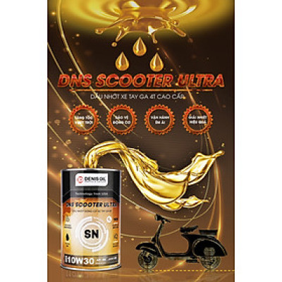Dầu Nhớt DENIS OIL Cho Động Cơ Xe Tay Ga 4 Thì 10W30 ( 1 Lít )