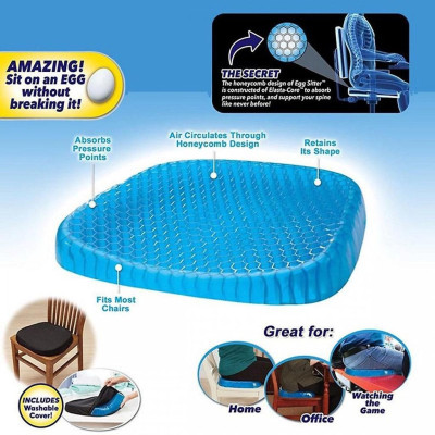 Đệm ngồi 3D Silicon cao cấp thoáng khí chống đau mỏi, Lưu Thông Máu Thoáng Khí - Hãng dododios