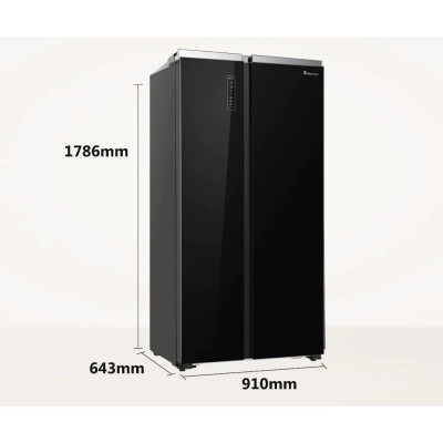 Tủ lạnh Side By Side Hisense Inverter Pro 519 Lít HS56WBG, Mặt Gương Sang Trọng, bảo hành 3 năm - HÀNG CHÍNH HÃNG