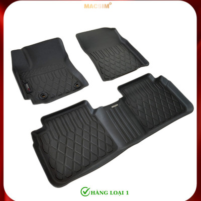 Thảm lót sàn xe ô tô Toyota Corolla Altis 2020+ (sd) Nhãn hiệu Macsim chất liệu nhựa TPE cao cấp màu đen