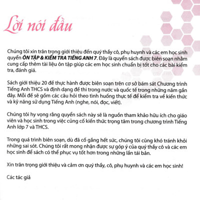 Ôn Tập & Kiểm Tra Tiếng Anh 7 (Theo Chương Trình Giáo Dục Phổ Thông 2018) - GDSG