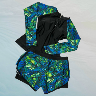 Đồ Tắm Nữ Dài Tay Quần Đùi 2 Lớp Size 55-65 KG