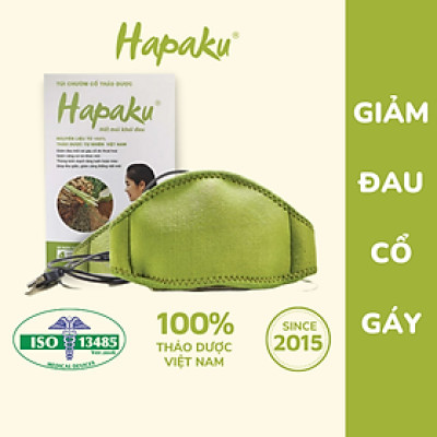 Combo Đai Chườm Nóng Thảo Dược Giảm Đau Cổ Gáy Hapaku + Tấm Thảo Dược Thay Thế