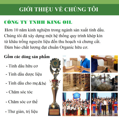 Tinh dầu Trầm Hương 100ml nguyên chất từ thiên nhiên, xông phòng, khử mùi, thơm phòng, đuổi muỗi - KingOil