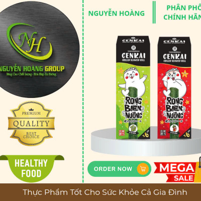 Rong Biển Nướng Vị Tự Nhiên Genkai Hộp 43.2g ( 3.6 × 12 cuộn)