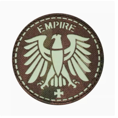 Patch_velcro đại bàng Đức dạ quang_phản quang chiến thuật