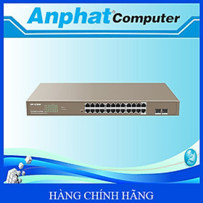 Switch 24 Cổng PoE IP-COM Tenda G3326P-24-410W – Hàng Chính Hãng