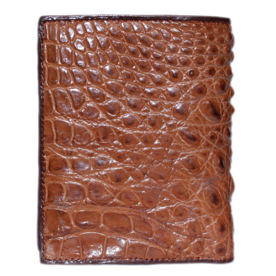  Ví nam da cá sấu màu nâu đỏ HJ92712-27-40-58-66