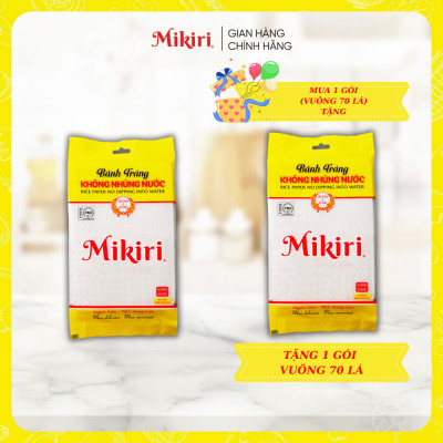 MUA 1 TẶNG 1 - Bộ 2 Bánh tráng Mikiri không nhúng nước vuông tròn lớn - ăn vặt - tiện lợi