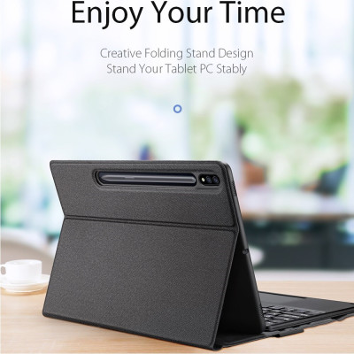 Bao da kèm bàn phím cho SamSung Galaxy Tab S10+ Plus chính hãng Dux Ducis có bàn di chuột TrackPad - Hàng chính hãng 