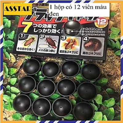 Thuốc Diệt Gián Nhật Bản, Hộp 12 Viên, Diệt Gián Tận Gốc, An Toàn, Hiệu Quả, Hàng Nhập Khẩu