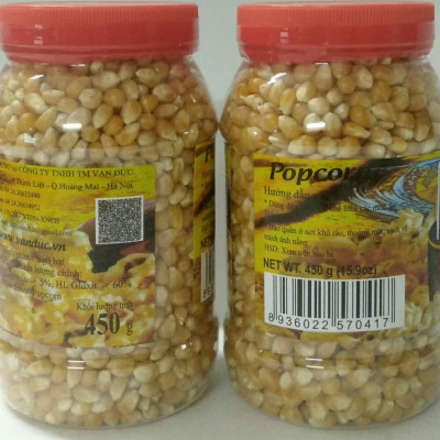 Combo 2 Hộp Ngô hạt nổ bỏng Vạn Đức 450g