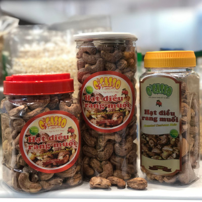 1Kg Hạt Điều Rang MuốiVỏ Lụa Loại Cồ O