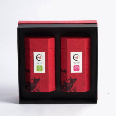 Hộp Quà Tặng Tri Kỷ Giấy-TRÀ VIỆT, Trà Thái Nguyên, Trà Ô Long