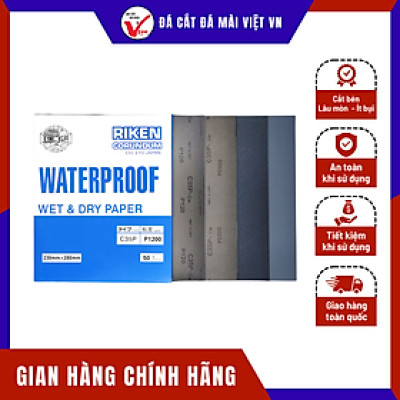 5 Tờ Giấy Nhám Nước RIKEN C35P Nhật Bản P1000-1200-1500-2000-2500 Chính Hãng