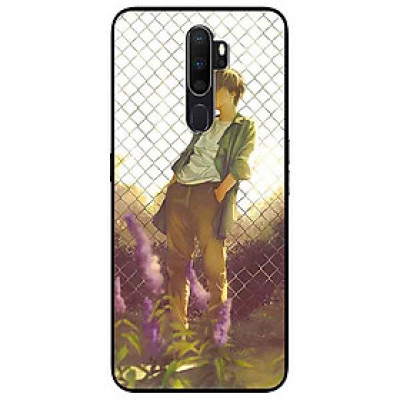 Ốp lưng in cho Oppo A9 2020 Mẫu Bông Nền Hồng