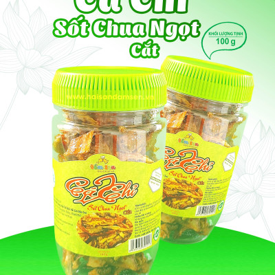 Đặc Sản Bình Thuận  -  Cá Chỉ Vàng Sốt Chua Ngọt (Cắt) Đầm Sen - 100G