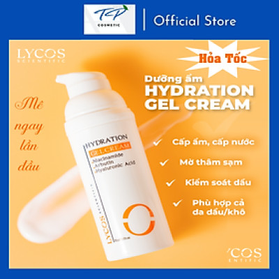 Kem Dưỡng Ẩm Lycos - GEL Cân Bằng Cấp Ẩm LYCOS – Cấp Ẩm, Cải thiện thâm mụn, Mờ thâm, Kiểm soát dầu