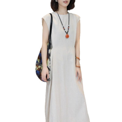 Áo sơ mi váy dáng dài, chất liệu đũi mềm mịn, form dài rộng kiểu Hàn Quốc,  áo váy nữ,  NeSa Shop AT15