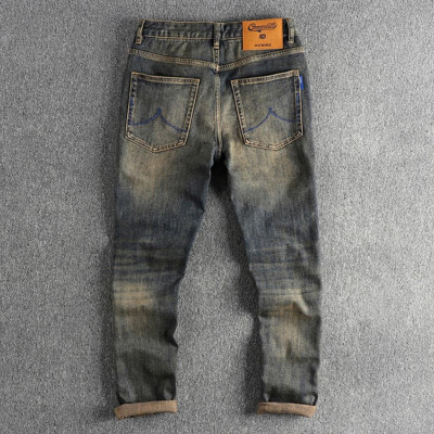 Quần jean bụi phong cách Retro_Biker