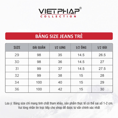 (BIG SALE) Quần  Jeans Nam VIỆT PHÁP/ Chất Cotton Cao Cấp , độ bền màu cao 3615