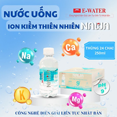 Nước Uống ION Kiềm Thiên Nhiên NAWA Đóng chai 250ml