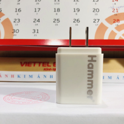  Bộ sạc Ham mer Dòng Điện 2.1A, chuôi Micro - Hàng chính hãng bảo hành 12 tháng