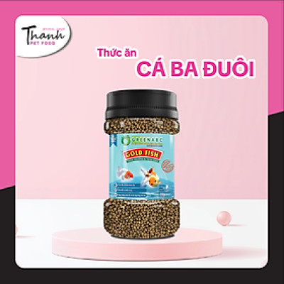 Thức ăn GoldFish GREENABC – Cá 3 đuôi – Cá vàng – Độ đạm 40% giúp thúc đẩy hình thành đầu, lên màu đẹp, dáng đẹp – Hộp 50g
