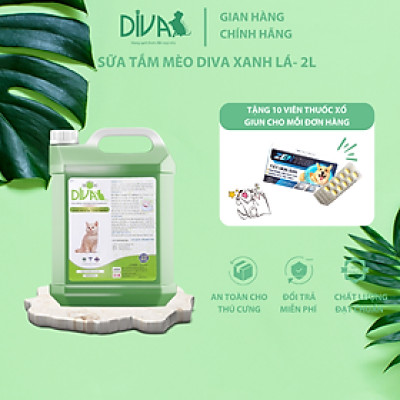 SỮA TẮM MÈO DIVA XANH LÁ 2L (DIVA FORMULA 6)