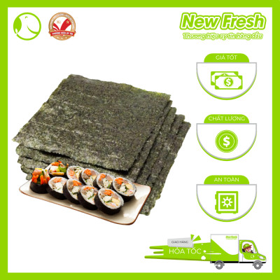 Lá Cuốn Nori Rong Biển Tươi Sấy Khô Nhật Bản - Túi 50 Lá