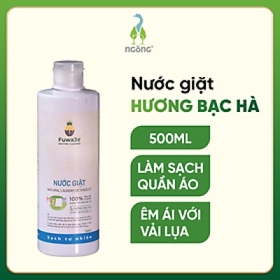 Nước Giặt Hữu Cơ Hương Bạc Hà Fuwa3e Sạch Sẽ Thơm Mát An Tòa Cho Bé Quần Áo Lụa 500ml/3,5L