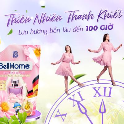 Túi Nước Xả Vải Bell Home Đỏ Hương Nước Hoa Tinh Tế 2KG
