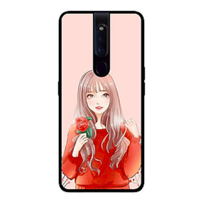 Ốp lưng dành cho điện thoại Oppo F11 Pro Cô Gái Cầm Hoa Hàng chính hãng