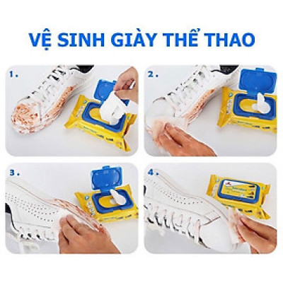 Giấy vệ sinh  giày thể thao cho nam và nữ ,  bịch 30 tờ ,tiện lợi siêu sạch vệ sinh giày nhỏ gọn dễ dàng mang theo 