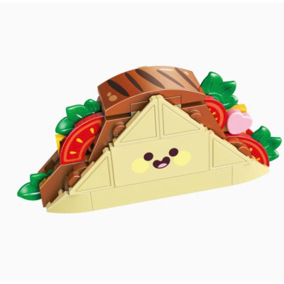 QMAN 35017 Bộ đồ chơi xếp hình mô hình lắp ghép đồ ăn - giao mẫu ngẫu nhiên