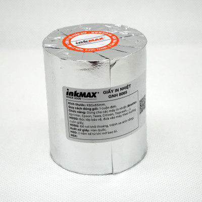 Giấy in nhiệt K80X65mm - Giấy in Bill K80 - Giấy in hóa đơn K80 - Dùng cho các dòng máy in: XPRINTER, EPSON, BIXOLON, COGNITIVE, BIRCH, YAMAFUJI,C USTOM, SUPER PRINTER, TOPCASH, ANTECH, DATAPRINT, APOS, TAWA PRP, ATP