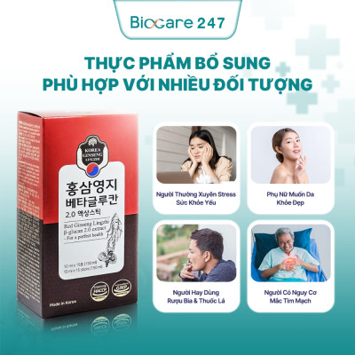 Nhân sâm linh chi kết hợp Beta-Glucan 2.0 Extract
