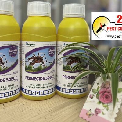 Thuốc  diệt muỗi Permecide 50EC mới, an toàn, hiệu quả với muỗi kháng thuốc (chai 1 lít)