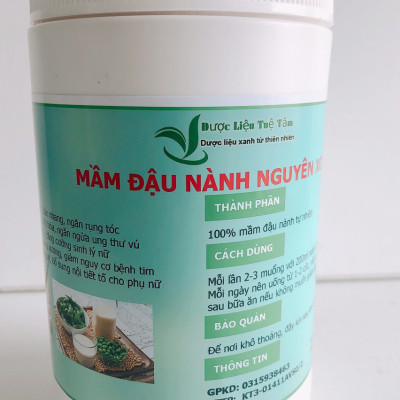 Mầm Đậu Nành Nguyên Xơ Cao Cấp - Tuệ Tâm ( Hộp 500g )