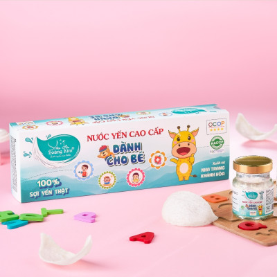 Nước Yến Chưng Sẵn Cho Bé Yến Sào Hoàng Kim - Tăng Đề Kháng, Hỗ Trợ Tiêu Hóa - Công Thức Chuyên Biệt, OCOP 4 Sao [Hộp Quà Tặng 05 hũ x70ml]