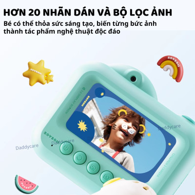 Máy ảnh cho bé trai bé gái chụp hình mini kèm thẻ nhớ hàng chính hãng Zoyzoii Kids Camera E28