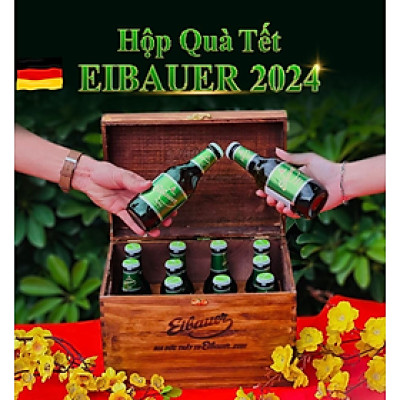 Hộp Quà Tết Cocktail Eibauer Radler Hương Vị Trái Cây Ôn Đới - Nhập Khẩu Chính Hãng Đức - 12 Chai