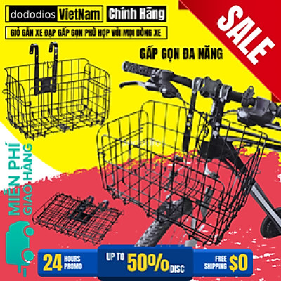 Giỏ xe đạp gấp gọn dododios phù hợp với mọi dòng xe - Hàng chính hãng