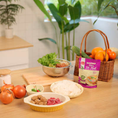 Nước Xốt (Sốt) Cô Đặc Vị Bún Bò Huế KanKook Gói 210g Nấu/Trộn Ăn Liền Vị Hoàn Chỉnh Chuẩn Vị Bún Bò Huế