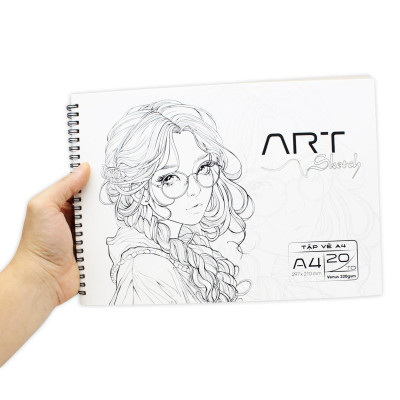 Tập Vẽ Lò Xo Art Sketch A4 - 40 Trang 220gsm - The Sun 03