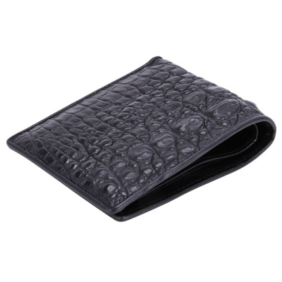 Ví nam da cá sấu màu đen HJ92201-04-07-10-16-19