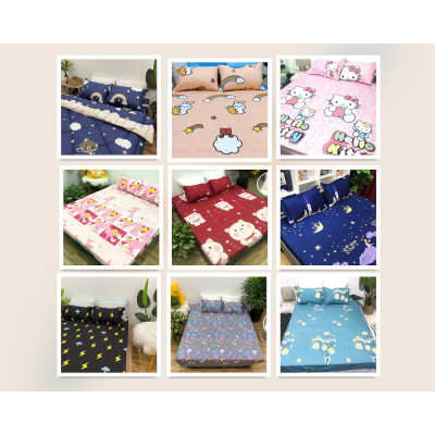 Set Ga Gối 3 Món gồm (1 ga + 2 vỏ gối đầu) siêu nhiều mẫu (Shop Gửi Màu Ngẫu Nhiên).